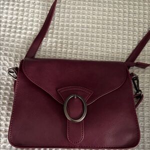 Joy Susan Deep Red Crossbody Bag